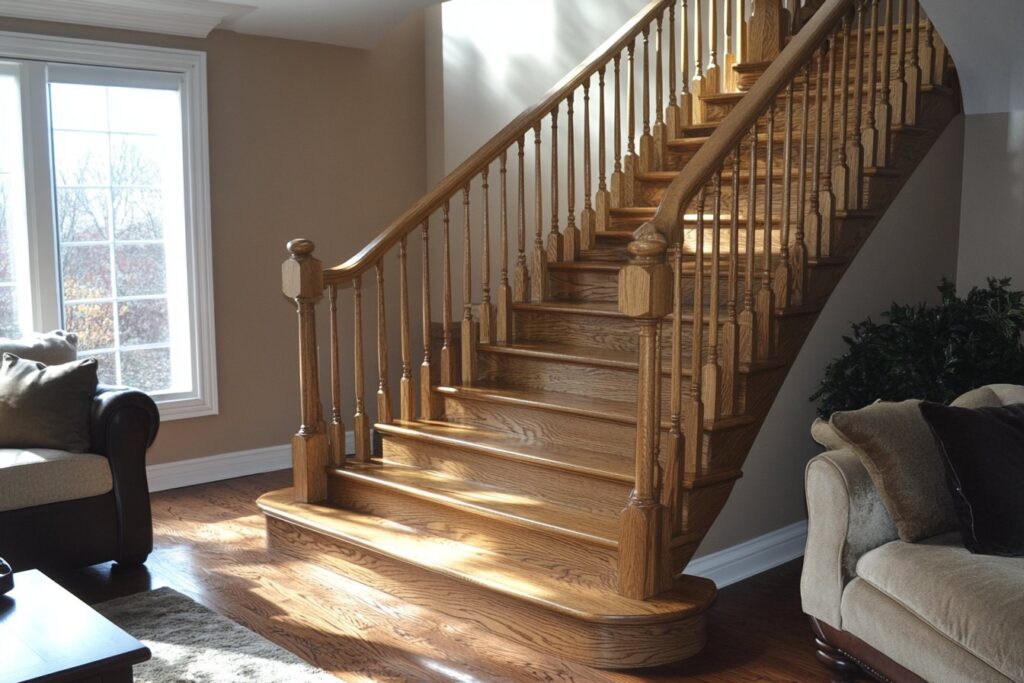 Pourquoi opter pour un escalier sur mesure en chêne