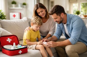 Protéger votre famille avec les normes HSE et premiers secours pour enfants avec Croix-Rouge