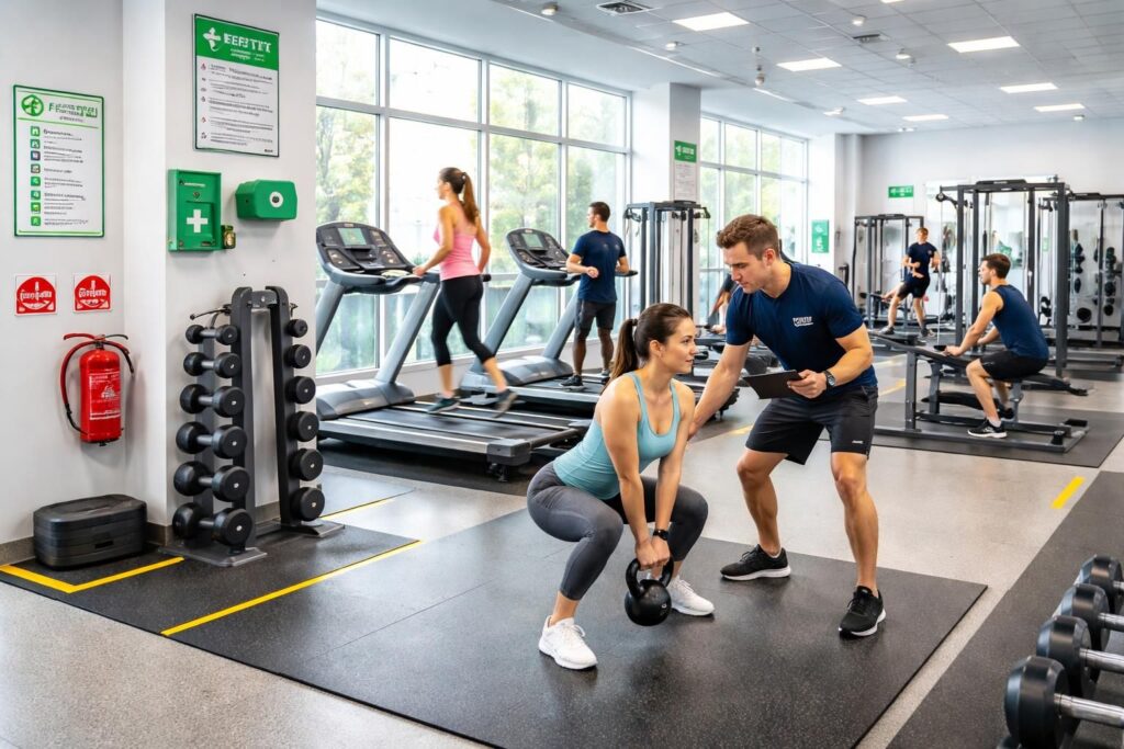 Sécurité en salle de sport avec les normes HSE pour protéger vos employés