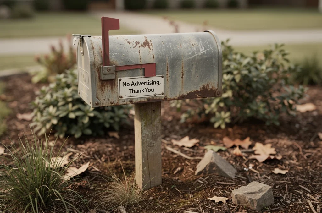 Comment réduire les publicités papier dans sa boîte aux lettres avec une plaque « pas de publicité merci » ?