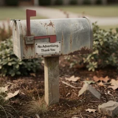 Comment réduire les publicités papier dans sa boîte aux lettres avec une plaque « pas de publicité merci » ?