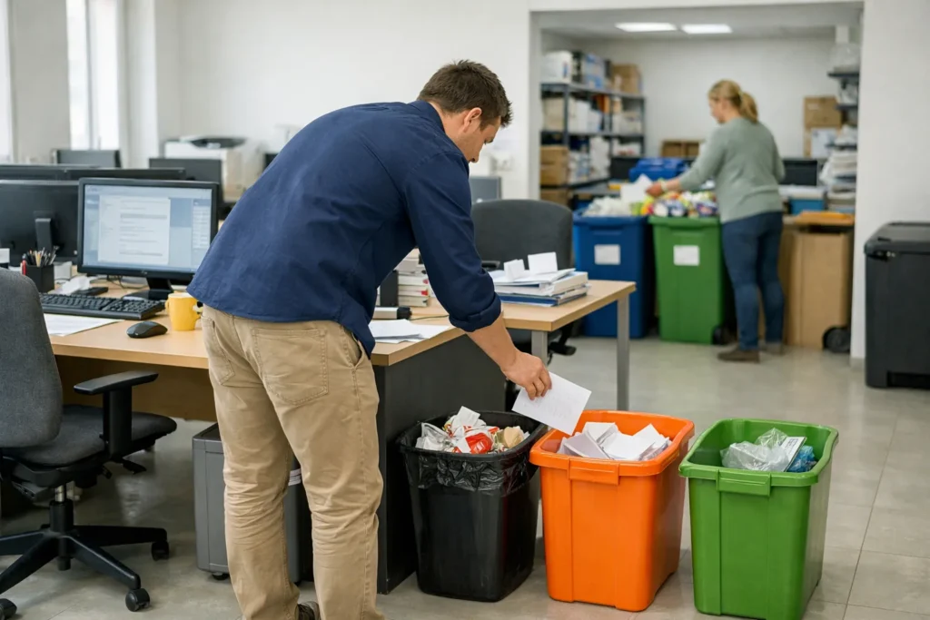 Le tri en entreprise échoue au poste de travail, jamais au local